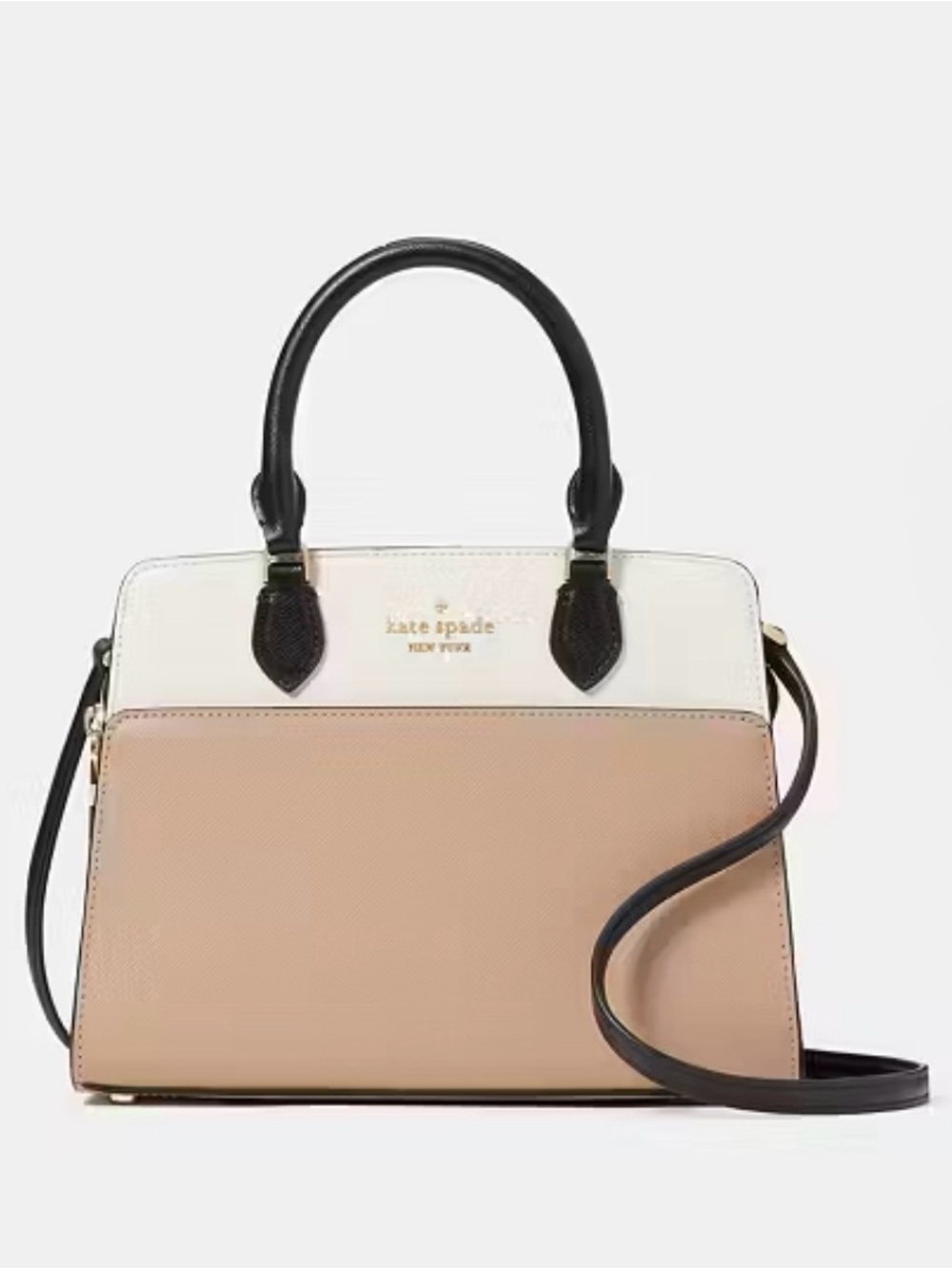 KATE SPADE ♠️New York 🤎Madison🤎 COLORBLOCK MEDIUM SATCHEL BAG 🌟LIKE NEW🌟